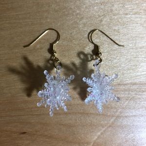 Sparkly Snowflake Dangling Earrings ❄️